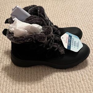 NIB BareTraps Black Fur-Lined Winter Boots Size 7.5